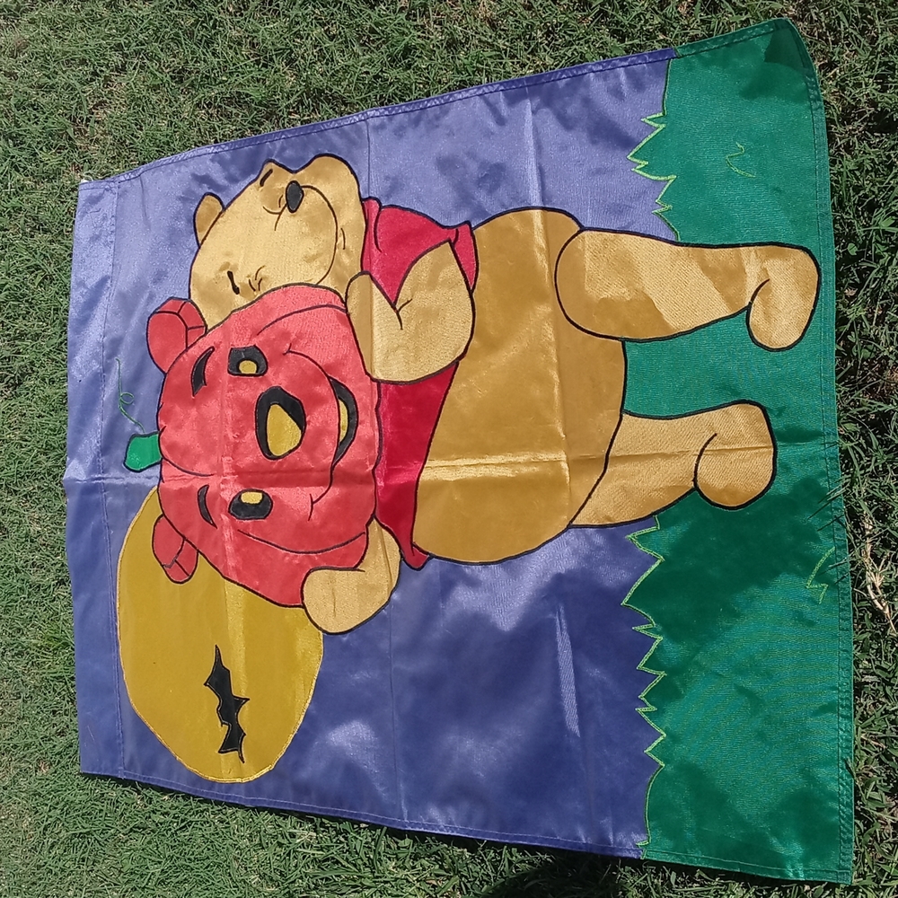 Winnie The Pooh Outdoor Halloween Flag Measures: 39" X 27"